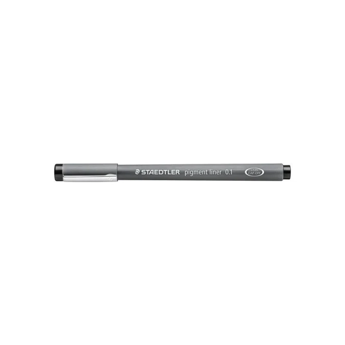 Staedtler Fineliner 308 01 mm zwart (pak 10 stuks)