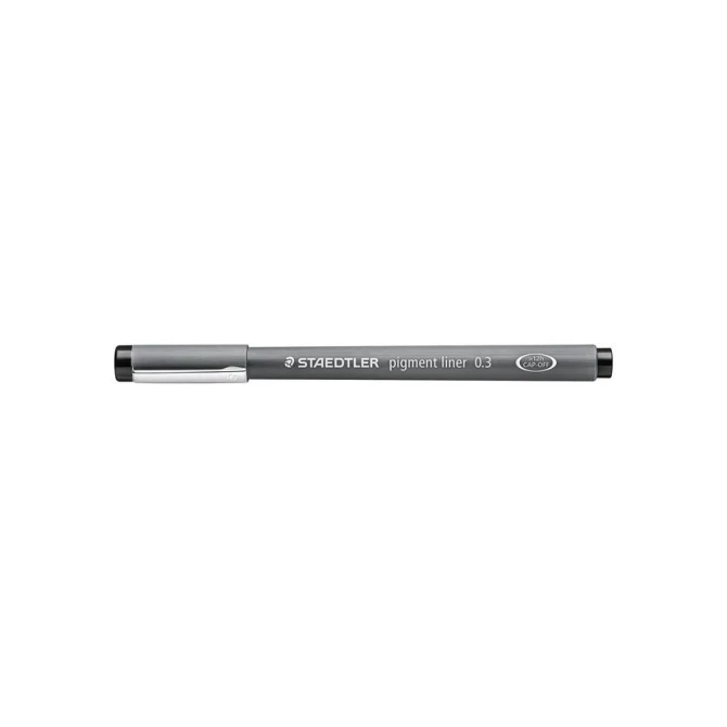 Staedtler Fineliner 308 03 mm zwart (pak 10 stuks)