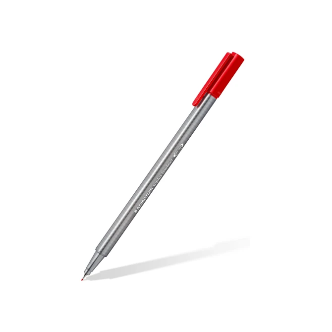 Staedtler Fineliner Triplus 0.3 mm rood (pak 10 stuks)