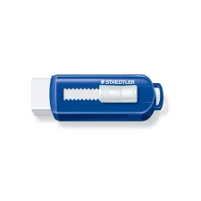 Staedtler Gum PVC-vrij met schuifmechanisme Blauw/wit Staedtler Gum PVC-vrij met schuifmechanisme Blauw/wit