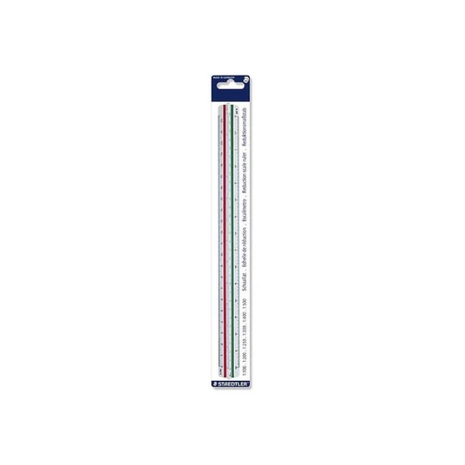 Staedtler Mars® 561-reductieschaalliniaal schalen: 1:100 1:200 1:250 1:300 1:400 1:500 kleurgecodeerd 30 cm