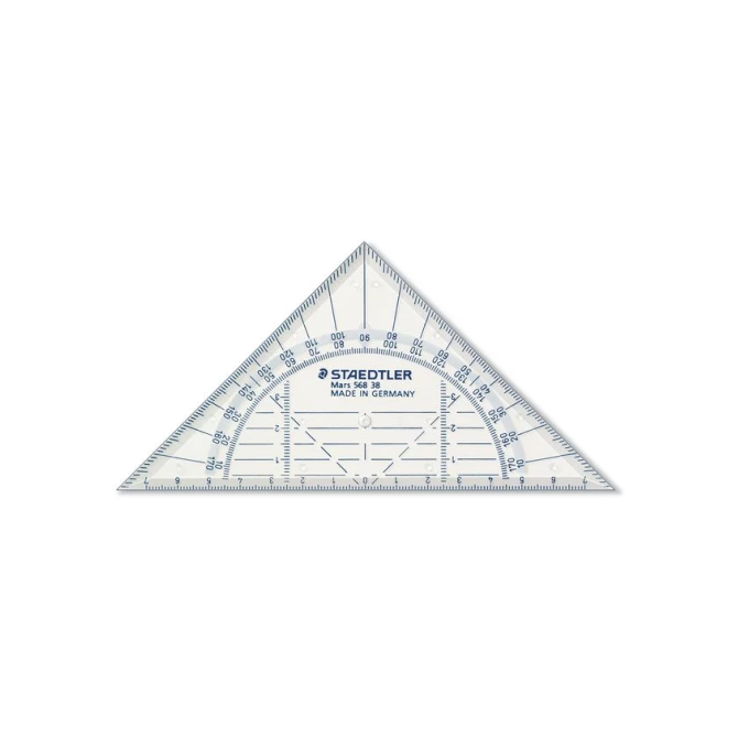 Staedtler Mars Geodriehoek Mars 568 onbreekbaar 16 cm
