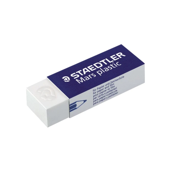 Staedtler Mars Gum Mars plastic Wit (blister 4 stuks) Staedtler Mars Gum Mars plastic Wit (blister 4 stuks)