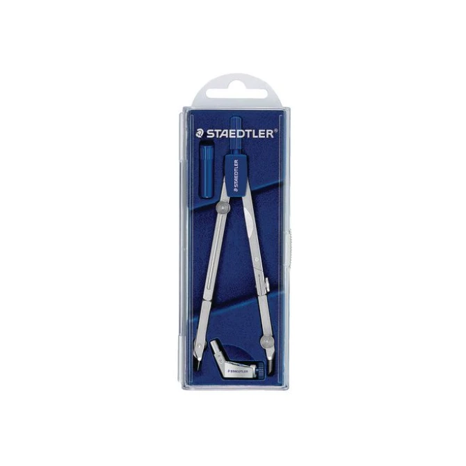 Staedtler Mars Passer Mars 554 basic Incl telescopisch verlengstuk zilverblauw