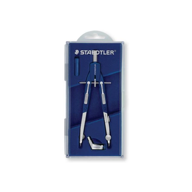 Staedtler Mars Passerdoos Mars 552 Excl telescopisch verlengstuk zilverblauw