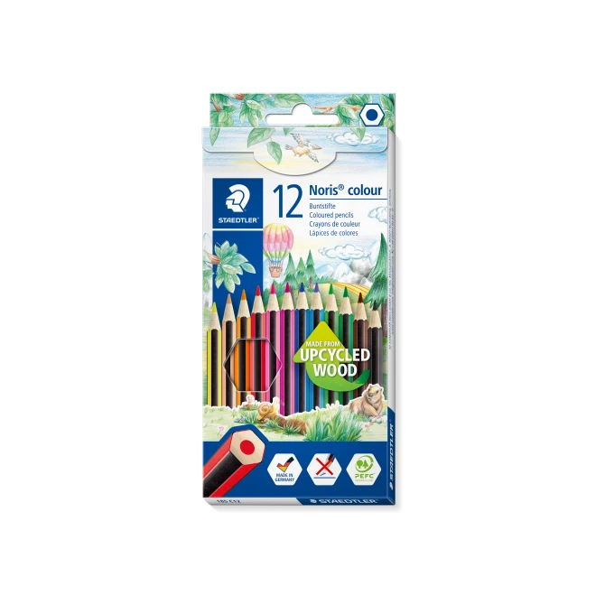 Staedtler Noris 185 Kleurpotloden Assorti (pak 12 stuks) Staedtler Noris 185 Kleurpotloden Assorti (pak 12 stuks)