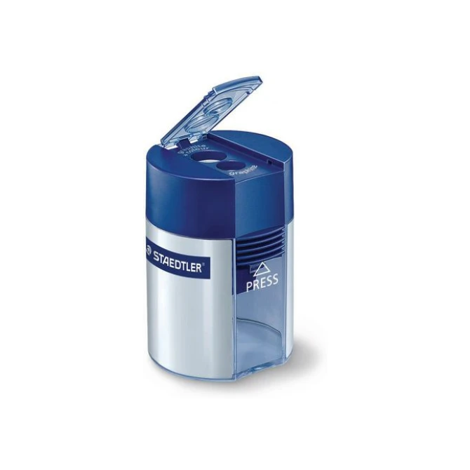 Staedtler Potloodslijper Dubbel-model incl potje Staedtler Potloodslijper Dubbel-model incl potje