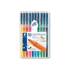 Staedtler Triplus Vezelpuntpen Fijn 1.0 mm Assorti (pak 10 stuks)
