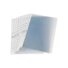 Staples A4 Showtas Generfd PP 120 micron 11-gaats Transparant (doos 100 stuks) Staples A4 Showtas Generfd PP 120 micron 11-gaats Transparant (doos 100 stuks)