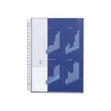 Staples A4 Showtas PP 50 micron 23-gaats Transparant (pak 100 stuks) Staples A4 Showtas PP 50 micron 23-gaats Transparant (pak 100 stuks)