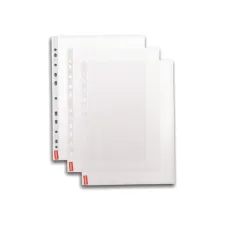 Staples A4 Showtas PP 55 micron 11-gaats Transparant (pak 100 stuks) Staples A4 Showtas PP 55 micron 11-gaats Transparant (pak 100 stuks)