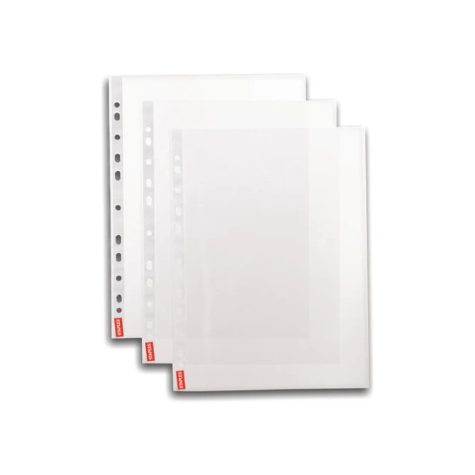 Staples A4 Showtas PP 55 micron 11-gaats Transparant (pak 100 stuks)
