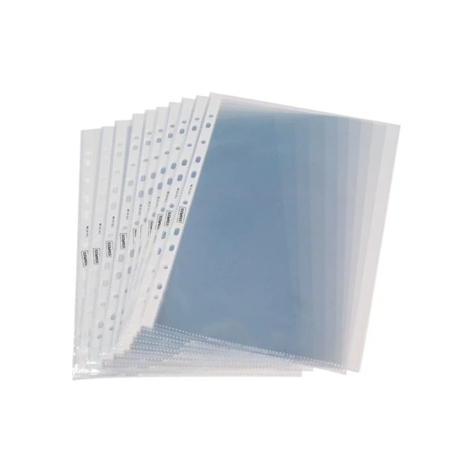 Staples A4 Showtas PP 90 micron 11-gaats Transparant (pak 100 stuks)