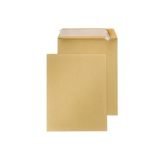 Staples Akte Envelop Zelfklevend 240 x 310 mm 90 g/m² Bruin (doos 250 stuks)