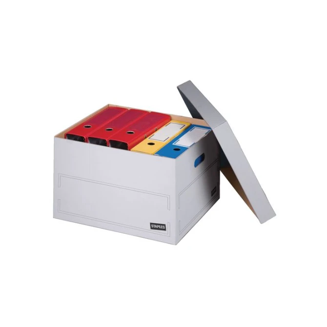 Staples Archiefcontainer met deksel 413 x 330 x 266 mm bruin (doos 10 stuks) Staples Archiefcontainer met deksel 413 x 330 x 266 mm bruin (doos 10 stuks)