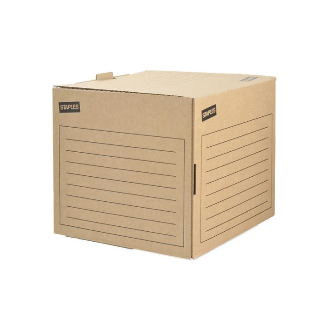 Staples Archiefdoos voor ordners Bruin (doos 10 stuks) Staples Archiefdoos voor ordners Bruin (doos 10 stuks)