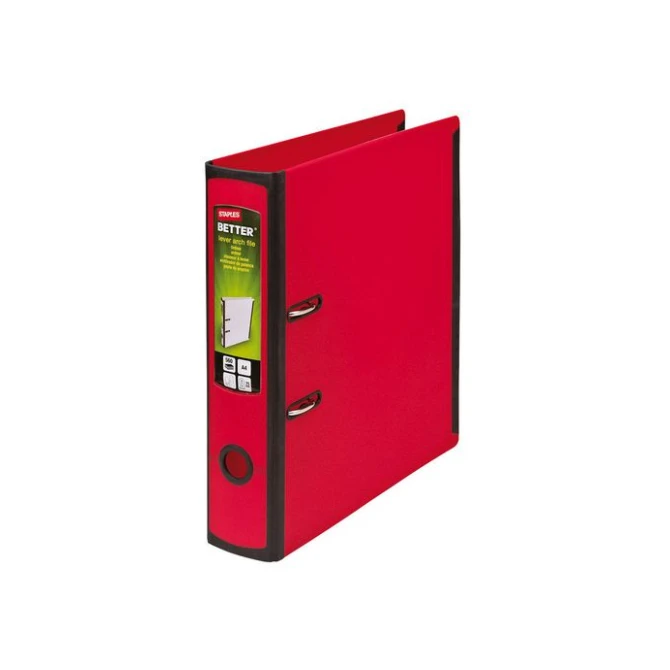 Staples BETTER Ordner A4 Rugbreedte 75 mm PP Rood