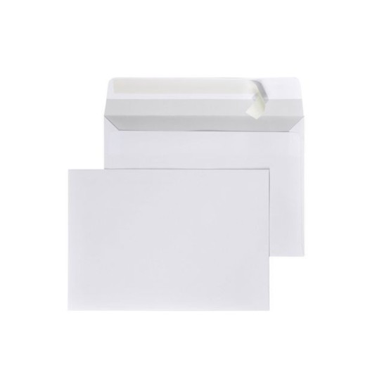 Staples Dienst envelop Peel & Seal klep superwit C6 114 x 162 mm 80 g/m² (doos 500 stuks)