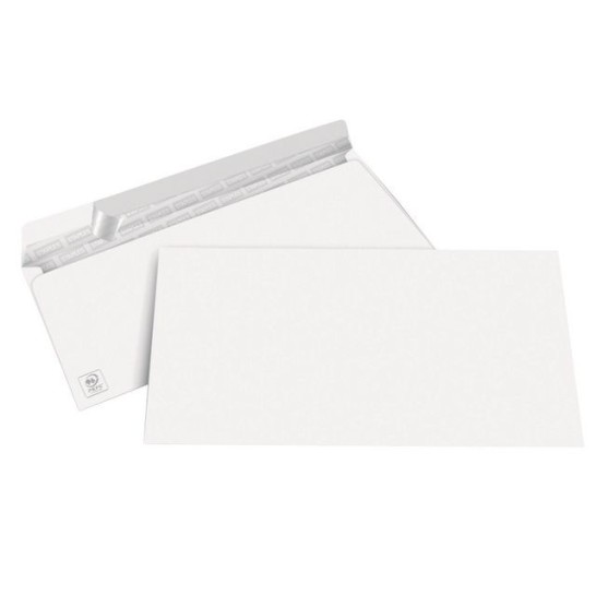Staples Dienst envelop Peel & Seal klep superwit C6/C5 114 x 229 mm 80 g/m² (doos 500 stuks)