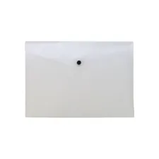 Staples Dossiermap met drukknop Transparant (pak 10 stuks) Staples Dossiermap met drukknop Transparant (pak 10 stuks)