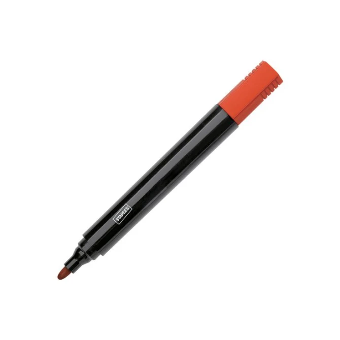 Staples DuraMark 2070 Permanente Marker Ronde Punt 3 mm Rood (pak 10 stuks)