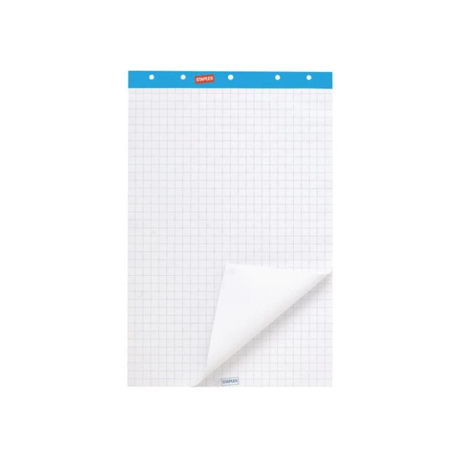 Staples Flipoverblok Gerecycled 650 x 1000 mm 50 Vellen Wit (pak 2 blokken) Staples Flipoverblok Gerecycled 650 x 1000 mm 50 Vellen Wit (pak 2 blokken)