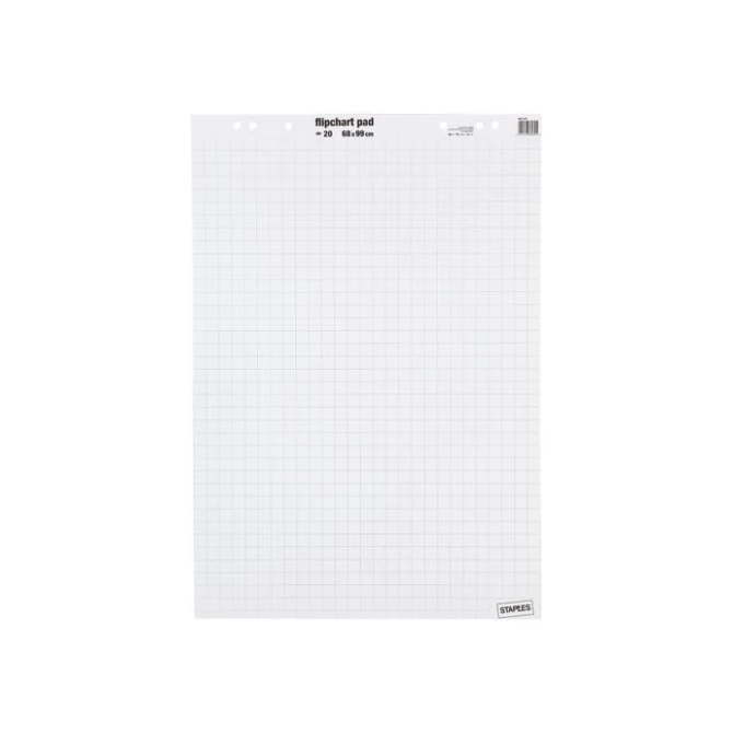 Staples Flipoverblok Houtvrij 680 x 990 mm Wit (pak 5 x 20 vel) Staples Flipoverblok Houtvrij 680 x 990 mm Wit (pak 5 x 20 vel)