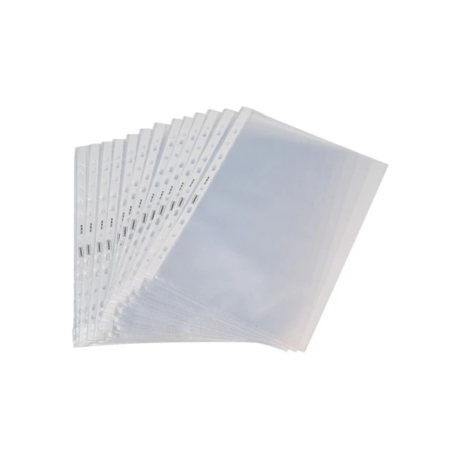 Staples Geperforeerde A4 Showtas PP 130 micron Transparant (pak 25 stuks)