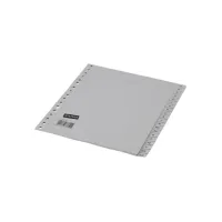Staples Grijze kunststof tabbladen A5 17 rings A-Z (set 20 vel) Staples Grijze kunststof tabbladen A5 17 rings A-Z (set 20 vel)