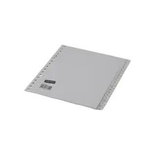 Staples Grijze kunststof tabbladen A5 17 rings A-Z (set 20 vel) Staples Grijze kunststof tabbladen A5 17 rings A-Z (set 20 vel)
