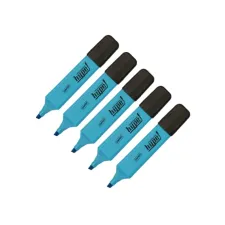 Staples Hype Markeerstift Beitelvormige Punt 1 - 5 mm Blauw (pak 5 stuks) Staples Hype Markeerstift Beitelvormige Punt 1 - 5 mm Blauw (pak 5 stuks)