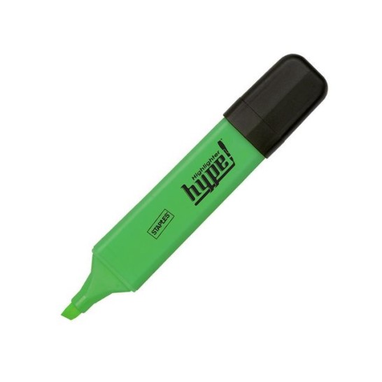 Staples Hype Markeerstift Beitelvormige Punt 1 - 5 mm Groen (pak 5 stuks)