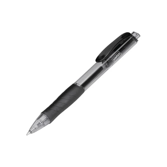 Staples Icebreaker Grip Balpen Medium Punt 1 mm Zwart (pak 12 stuks)