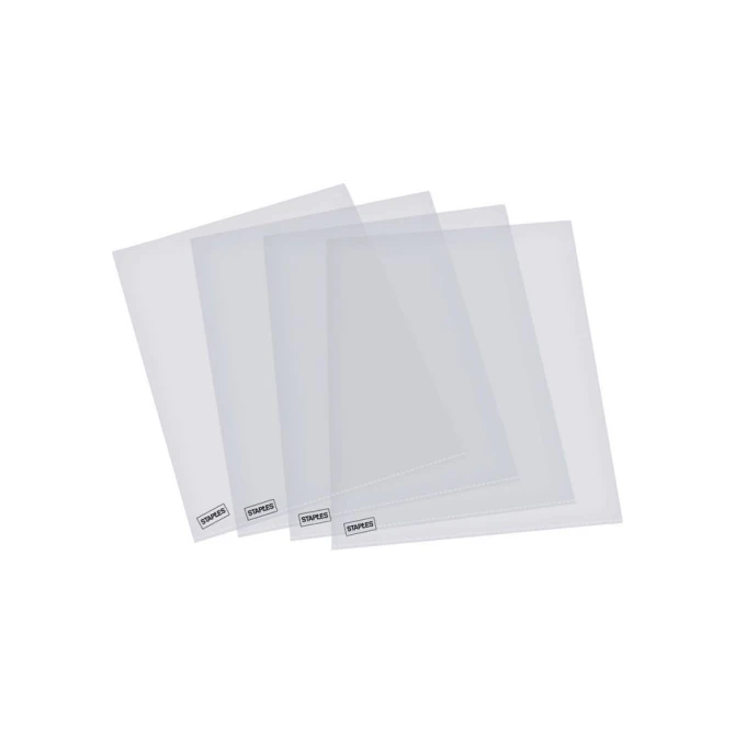 Staples Insteekmap U-model A5 012 mm PP transparant (pak 25 stuks)