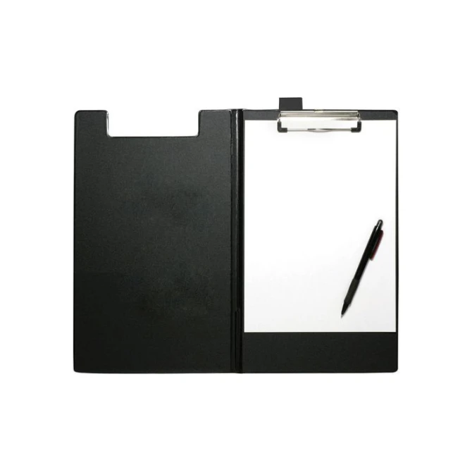 Staples Klembord Folio Karton Met PP Zwart Staples Klembord Folio Karton Met PP Zwart
