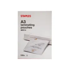 Staples Lamineerhoes A3 303 x 426 mm 2 x 125 micron Glanzend (pak 100 stuks)