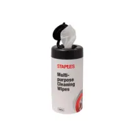 Staples Multifunctioneel reinigingsdoekje Bus (pak 100 stuks) Staples Multifunctioneel reinigingsdoekje Bus (pak 100 stuks)