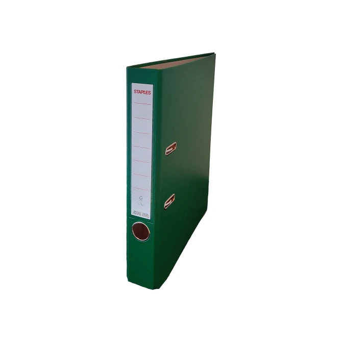 Staples Ordner A4 Rugbreedte 50 mm Karton met PP Groen Staples Ordner A4 Rugbreedte 50 mm Karton met PP Groen