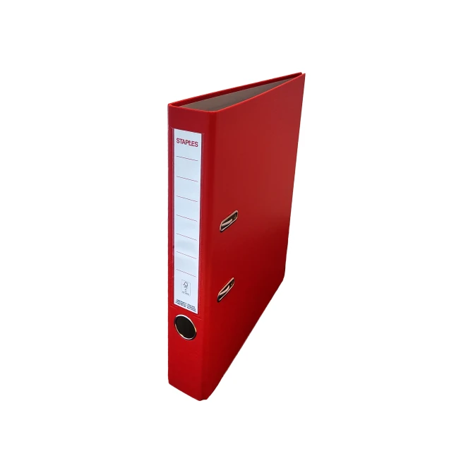 Staples Ordner A4 Rugbreedte 50 mm Karton met PP Rood Staples Ordner A4 Rugbreedte 50 mm Karton met PP Rood