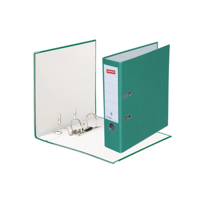 Staples Ordner A4 Rugbreedte 80 mm Karton Groen Staples Ordner A4 Rugbreedte 80 mm Karton Groen