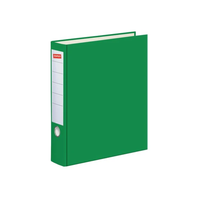 Staples Ordner A4 Rugbreedte 80 mm Karton met PP Groen Staples Ordner A4 Rugbreedte 80 mm Karton met PP Groen