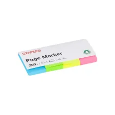 Staples Pagemarker 20 x 38 mm. assorti (pak 4 blokken) Staples Pagemarker 20 x 38 mm. assorti (pak 4 blokken)