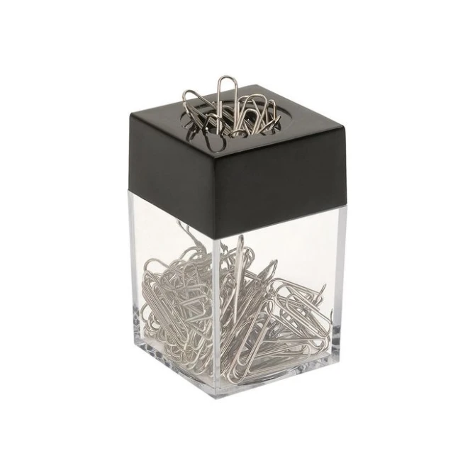 Staples Paperclips 25mm incl houder (pak 100 stuks)