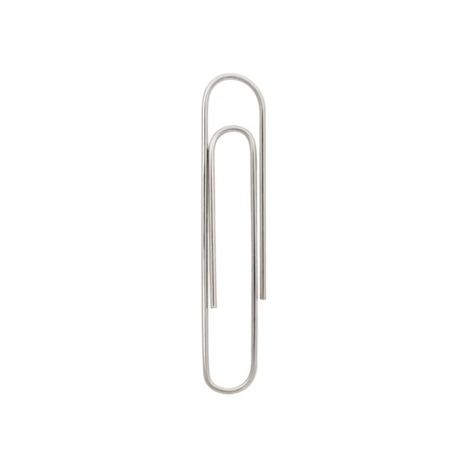 Staples Paperclips Vernikkeld 50 mm (pak 100 stuks)