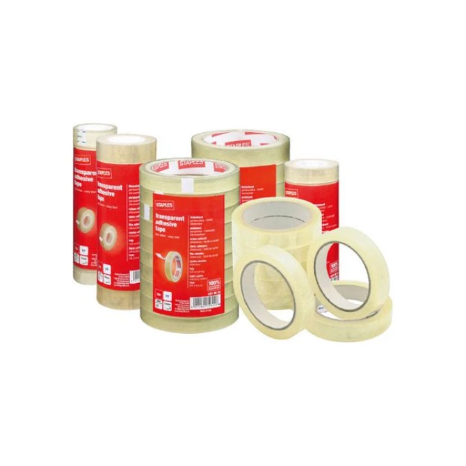 Staples Plakband 19 mm x 33 m asgat 25 mm (pak 8 x 33 meter) Staples Plakband 19 mm x 33 m asgat 25 mm (pak 8 x 33 meter)