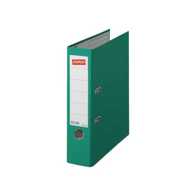 Staples Premium Ordner A4 Rugbreedte 80 mm Karton met PP Groen Staples Premium Ordner A4 Rugbreedte 80 mm Karton met PP Groen