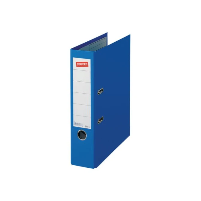 Staples Premium Ordner A4 Rugbreedte 80 mm Karton met PP Blauw Staples Premium Ordner A4 Rugbreedte 80 mm Karton met PP Blauw