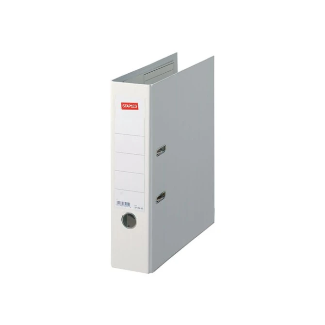 Staples Premium Ordner A4 Rugbreedte 80 mm Karton met PP Wit