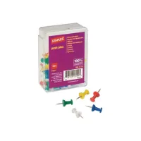 Staples Pushpin Assorti (pak 100 stuks)