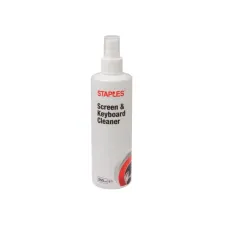 Staples Reinigingsspray tbv Beelschermen en Toetsenborden (fles 250 milliliter)